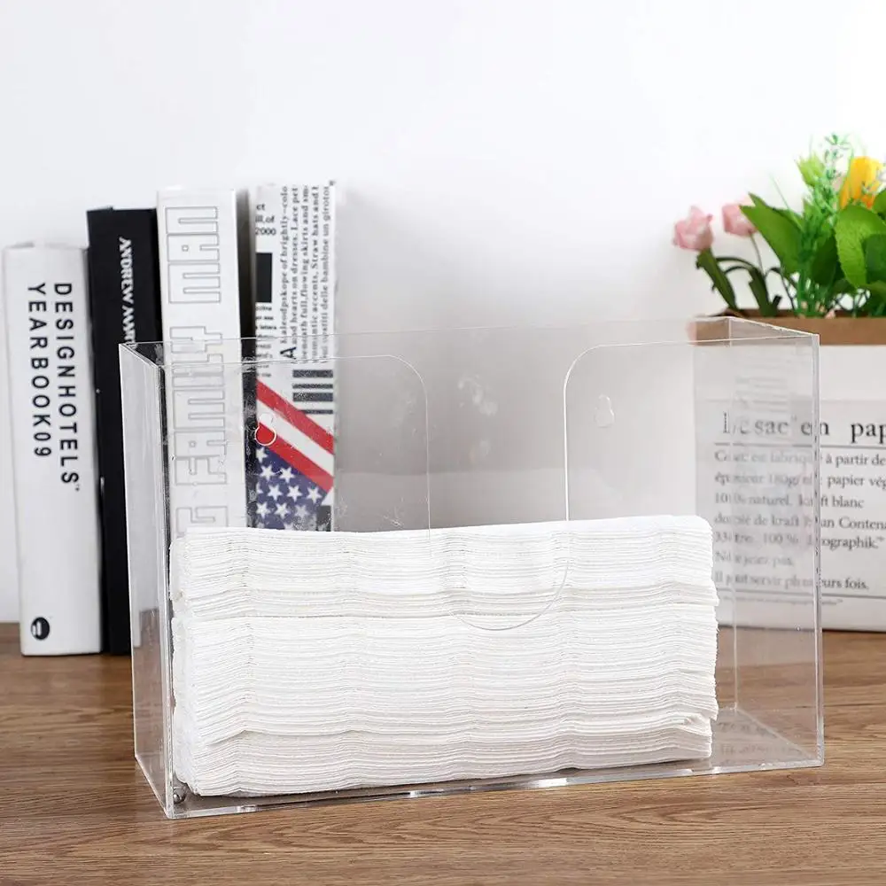 wall mount acrylic paper towel holder
