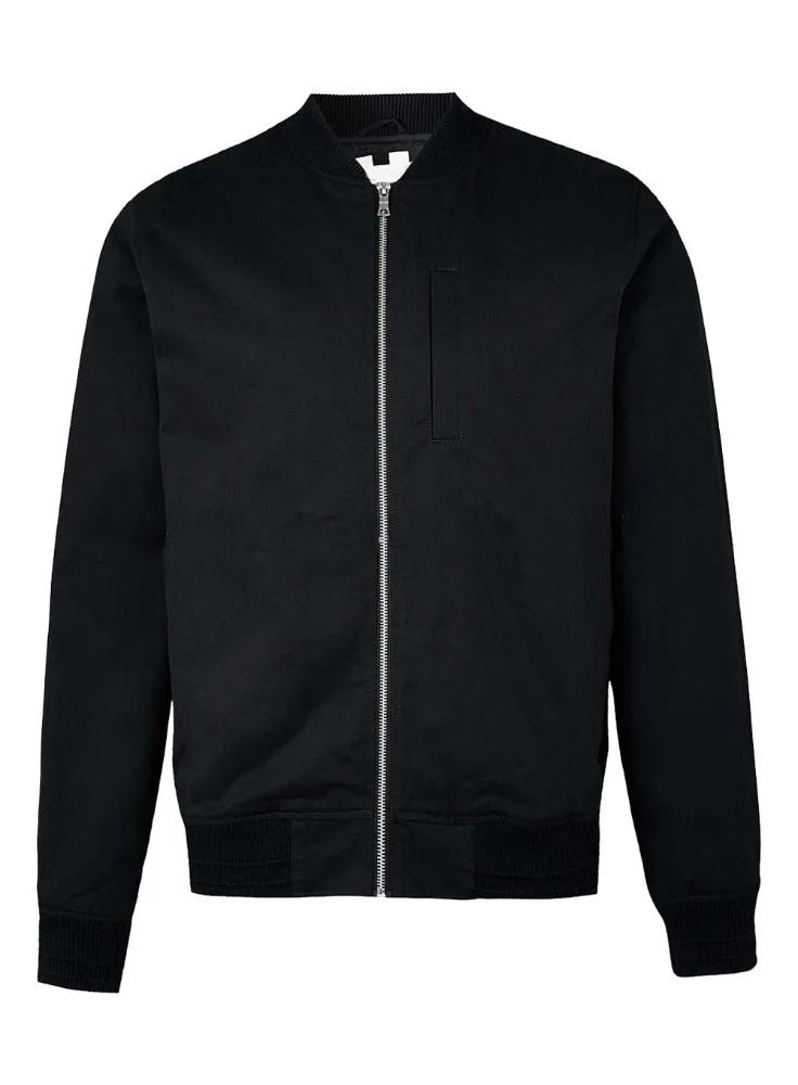 Wholesale Fashion Style Black Bomber Jacket Plain Black Mens Winter ...