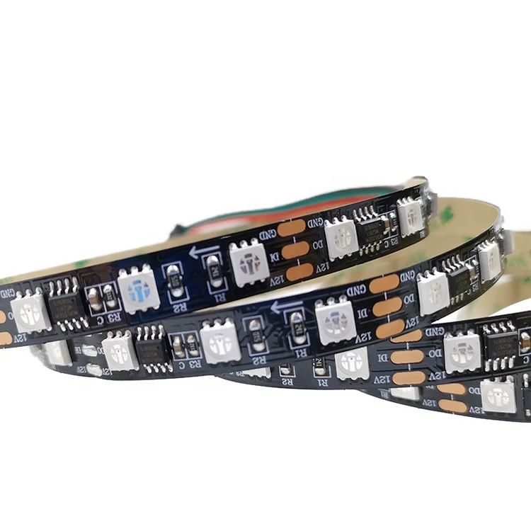 Czinelight Factory High Brightness Programmable 10mm width IP20 IP65 5050 Smd Rgb Ws2811 12V Led Strip