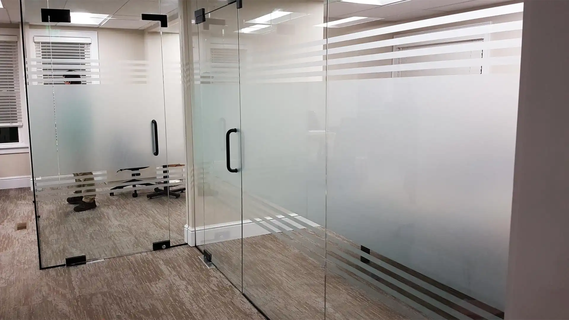 Decorative Frosted Glass/Acid Etched Glass Doors/Windows/Partitions