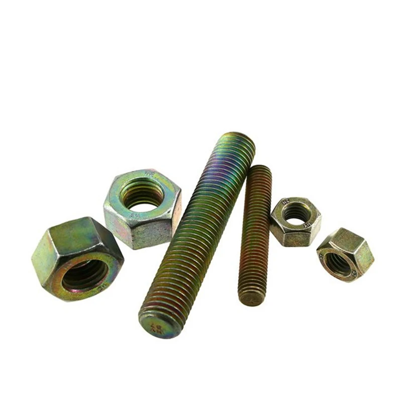 din 976 astm a193 gr.b7 镀镉双头螺栓重型六角螺母