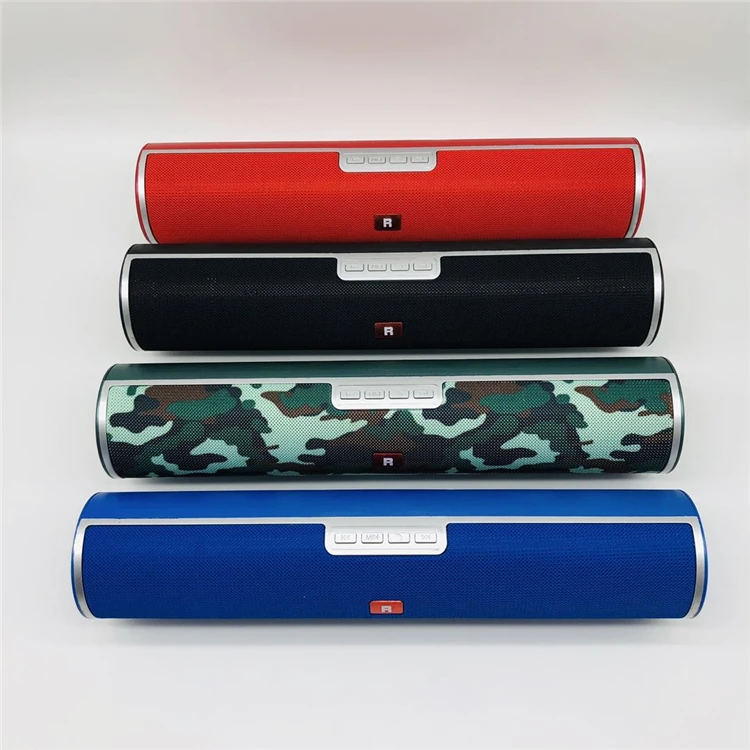 New design cheap price long stripe hands-free blue tooth speaker with multi functional microphone - ANKUX.COM