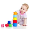 Amazon hot sales baby stack cups 8/10pcs/set 45cm BPA free plastic quick stack cups and first years stack up cups
