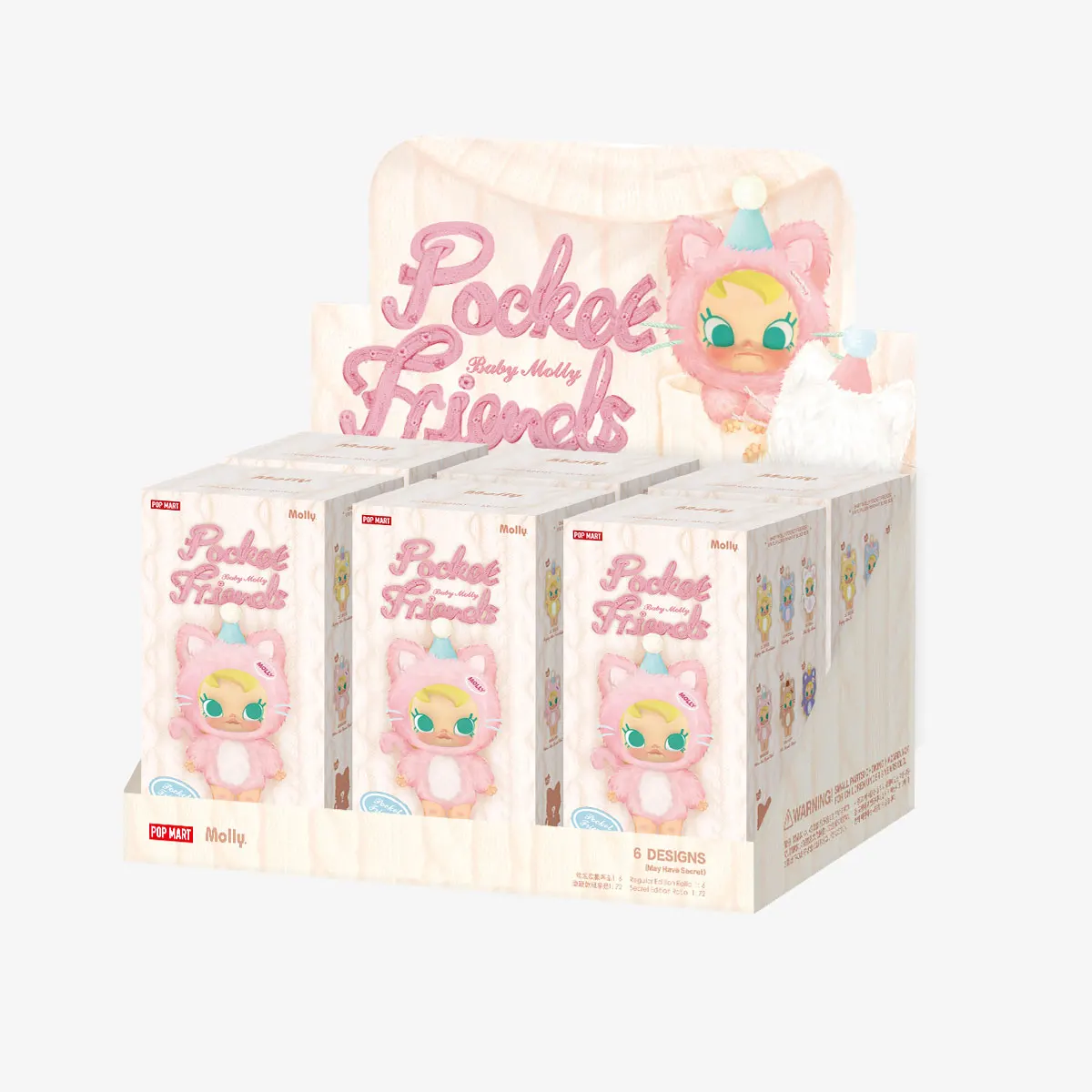 Baby Molly Pocket Friends ぬいぐるみ4 boxセット Baby Molly Pocket Friends Blind Box Mystery Box - Cute Plush Toys