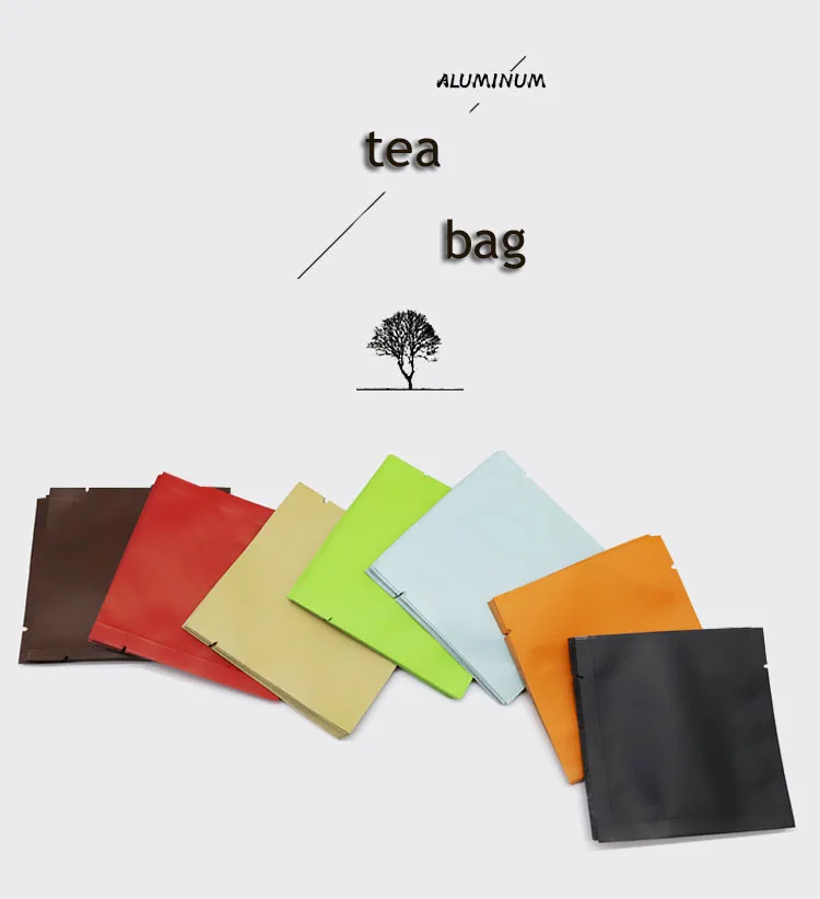 Personalized Fancy Tea Sachets Packaging Foil Envelope Empty Tea Bag