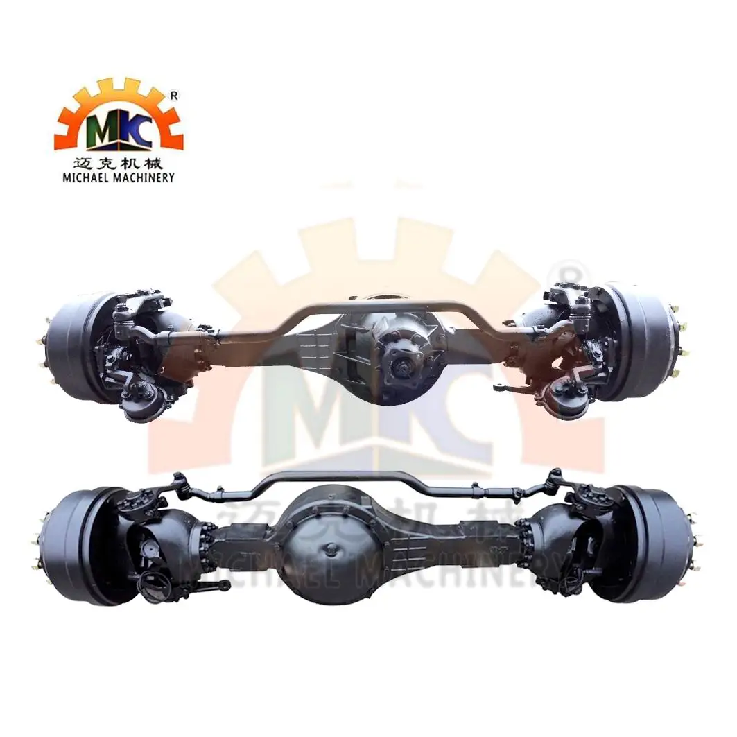 6x6 Heavy Duty Truck 5ton Front Wheel Drive Axle With Air Drum Brakes