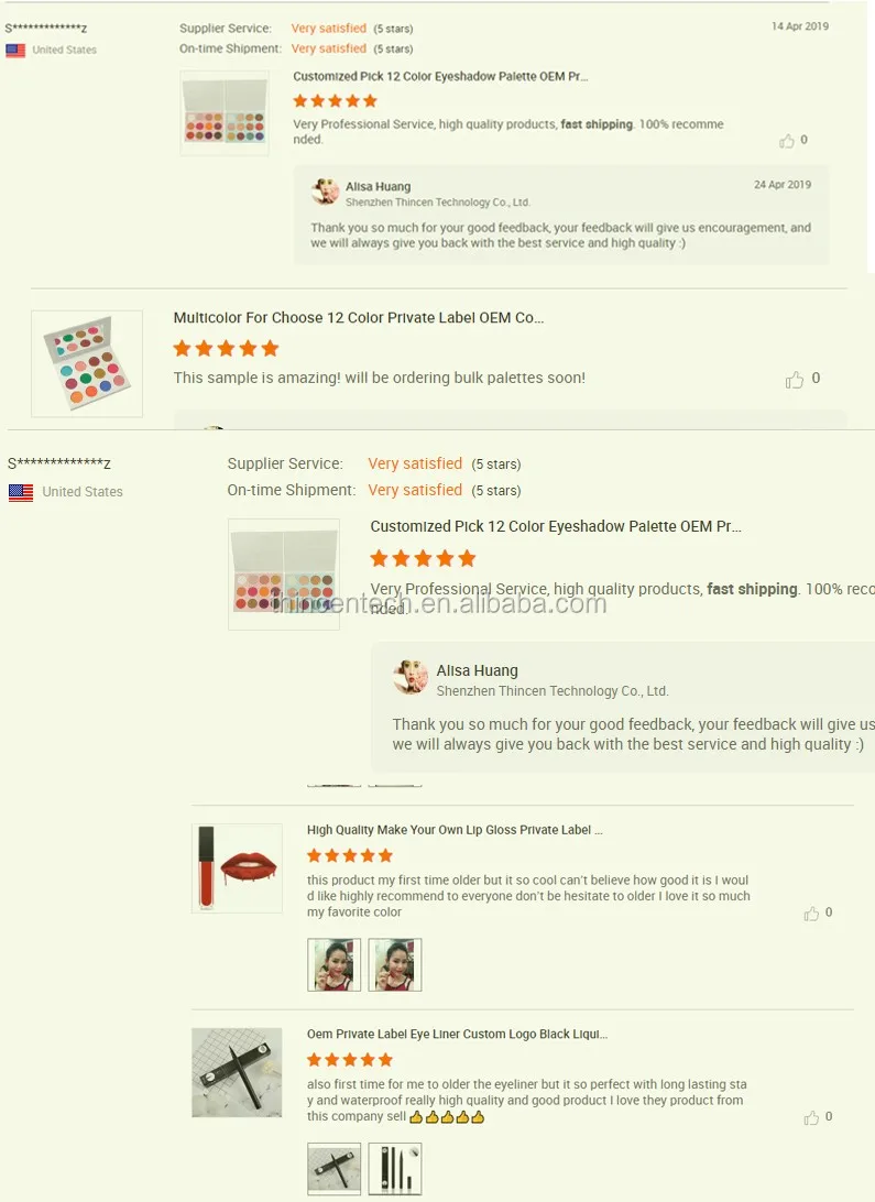 Make Up Private Label High Pigment Pressed Glitter Eyeshadow Palette Eye Shadow