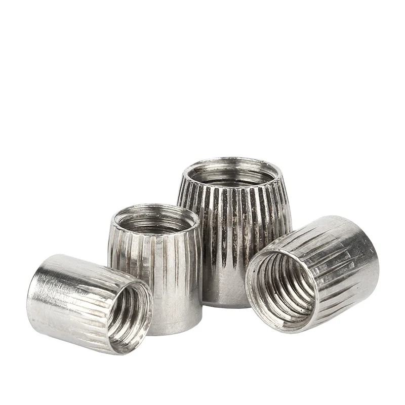Wheel Acorn Conical Tapered Knurl M6 Stainless Steel Cone Lock Nut