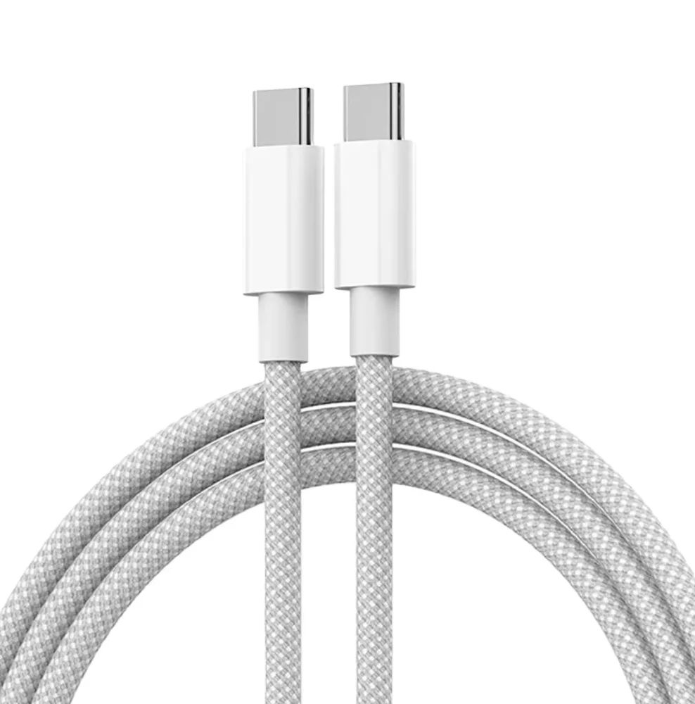 2m Braided Cable Type C To Type C For Iphone 15 100w Fast Charging Data