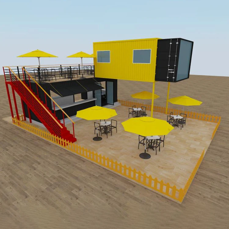 Accept Custom Prefabricated Shipping Container Kiosk Shop Restaurants