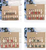 Christmas Tree Hanging Decoration Photo Paper pin Clothespin Craft Wood Clip