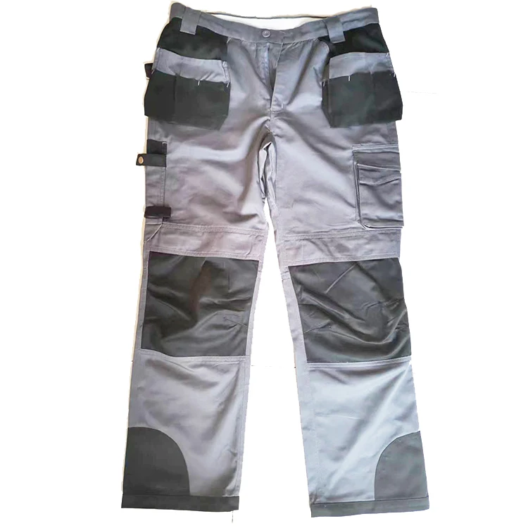 New Design Work Wear Trousers 100 Cotton Mens Cargo Pants With Knee