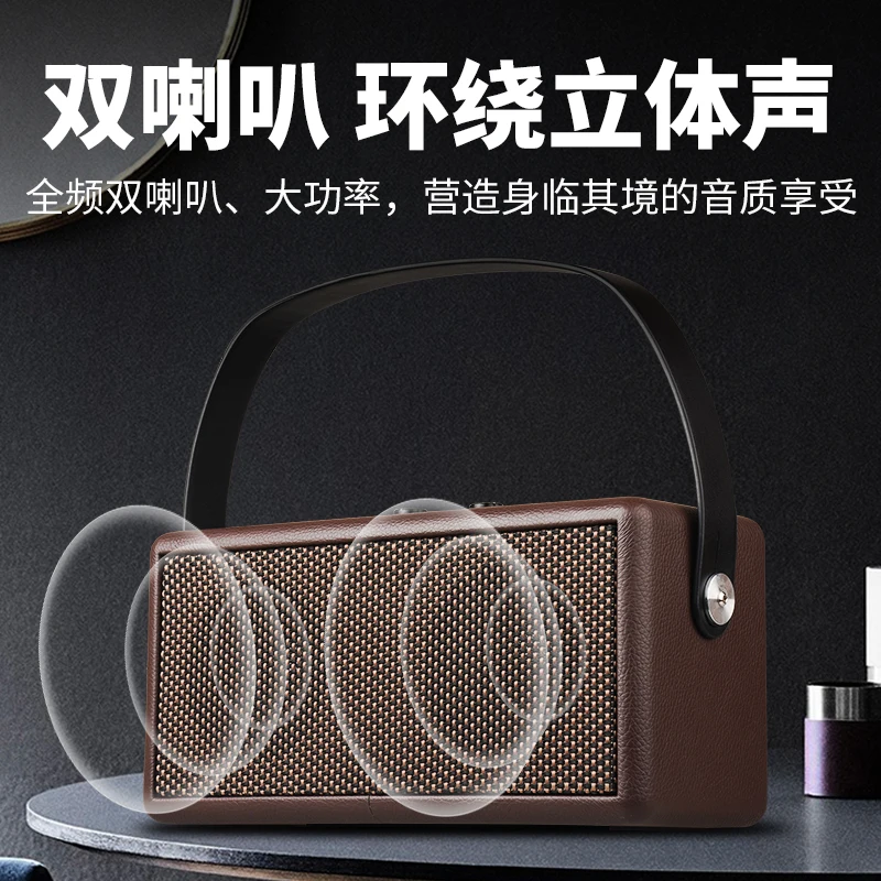 2020 New Leather Mini Wireless 4.2 Speaker Portable Design - ANKUX.COM
