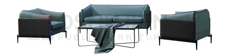 Modern design office sofa with wooden