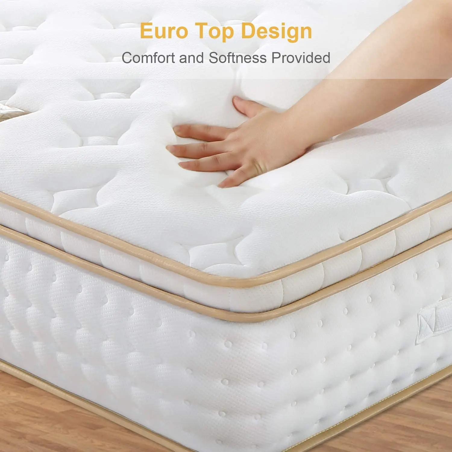 Fireproof Uk Standard Pocket Spring Mattress Gel Infused Memory Foam