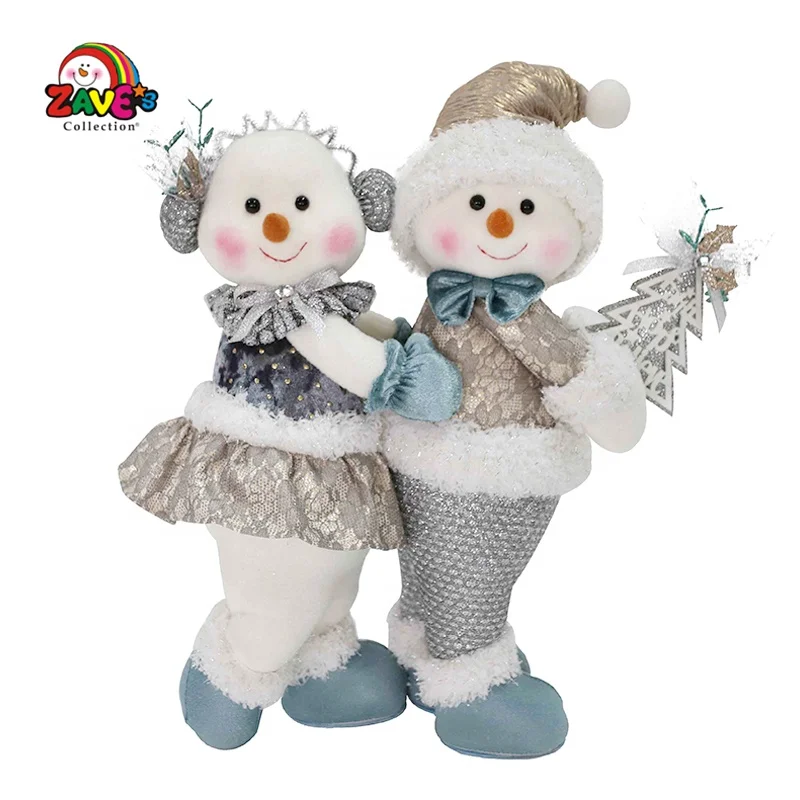 stuffed standing snowman