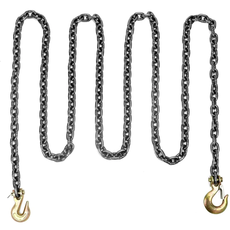 3/8 Inch X 10 Ft Safety Trailer Logging Chain G80 Transport Binder ...