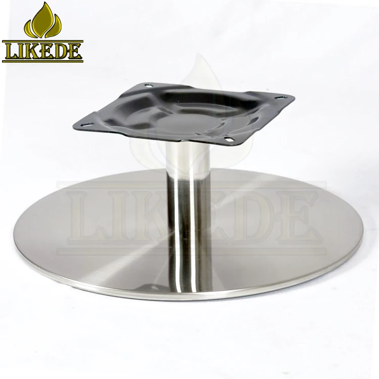 Stainless Steel Round Flat Swivel Base Metal Rolling Chair Legs Use Metal Material