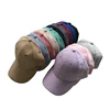 Blank macarons color solid baseball cap dad suede hat
