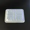 Contact Supplier Disposable 3-Compartment Square Plastic Food Container Rectangle