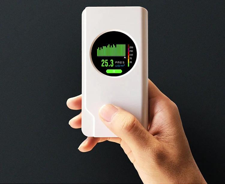 Home Desktop Indoor Air Quality Monitor CO2 Temperature Humidity Meter