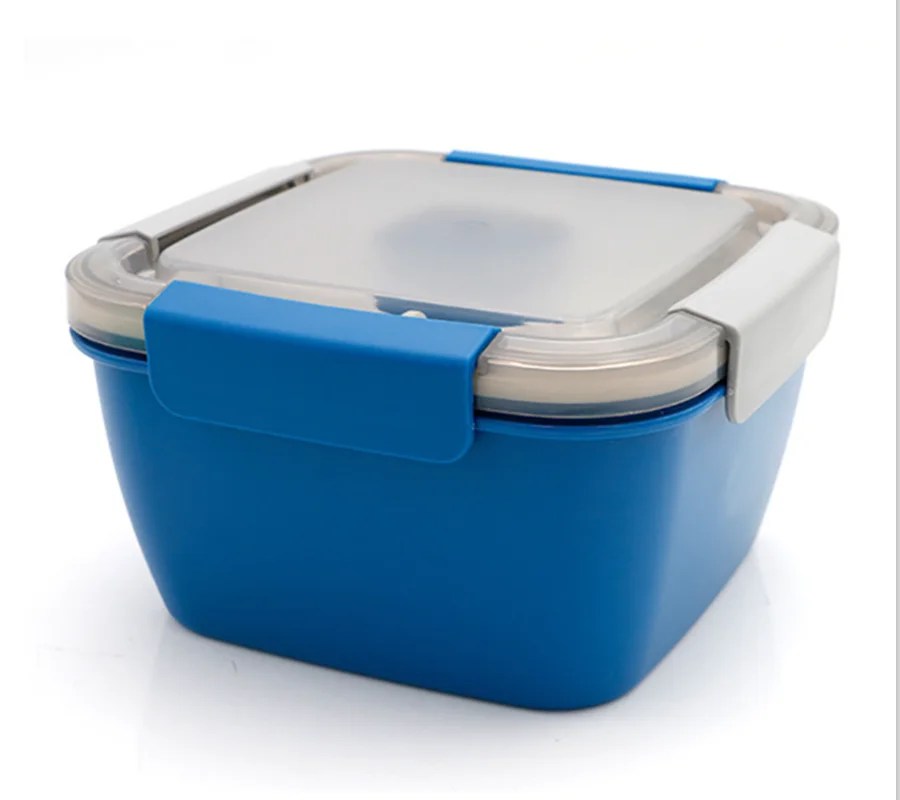 1500ml Bento Box Salad Lunch Container With 3 Compartment Dressing ...