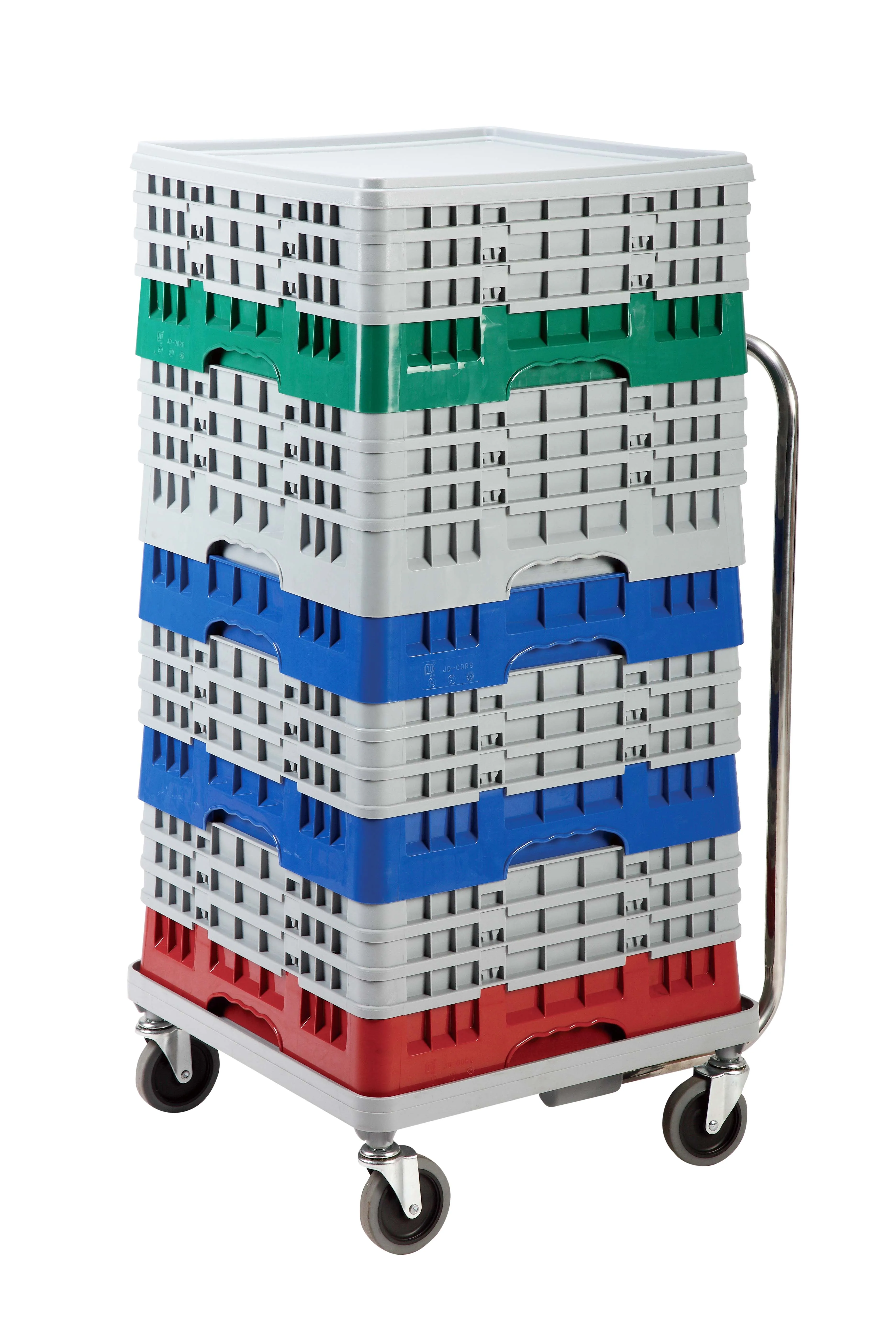 Plastic Glass Rack Dishwasher Glass Rack Trolley with Handle Hotel