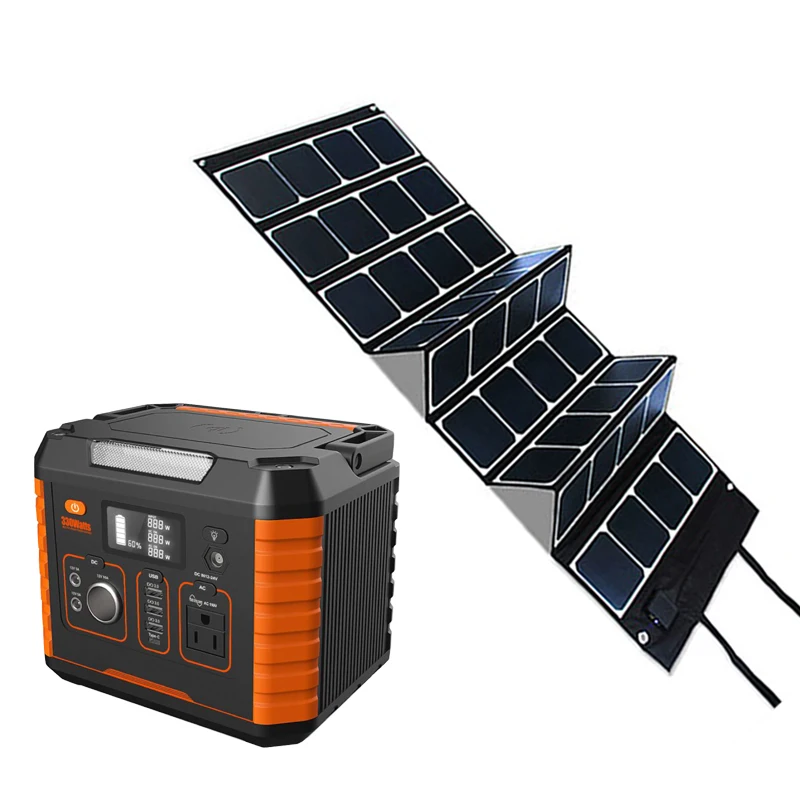 300w 500w Portable solar home lighting generator system