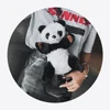 2019 cartoon plush doll panda casual shoulder bag backpack school bag