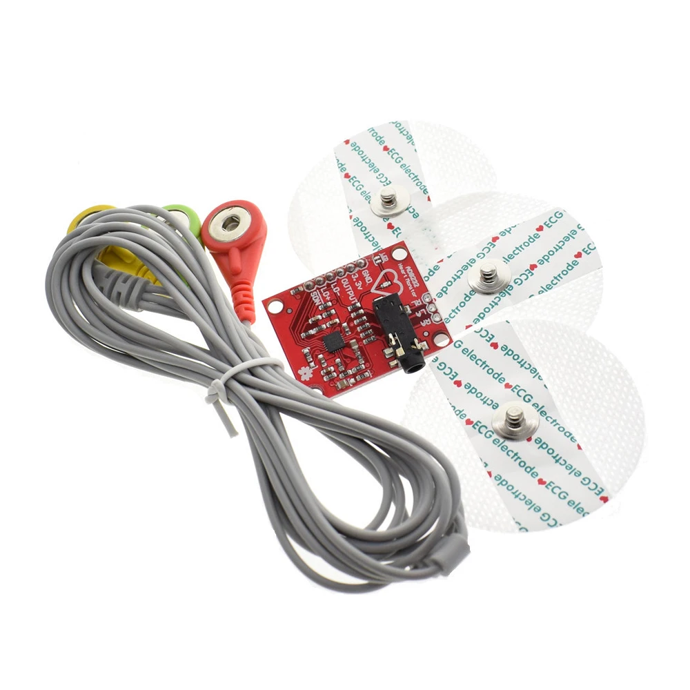 Ecg module AD8232 ecg measurement pulse heart monitoring sensor module kit  LTkj 