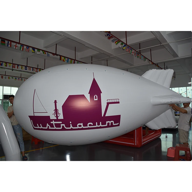定制标志户外广告充气rc飞艇飞艇齐柏林飞艇氦气带led灯