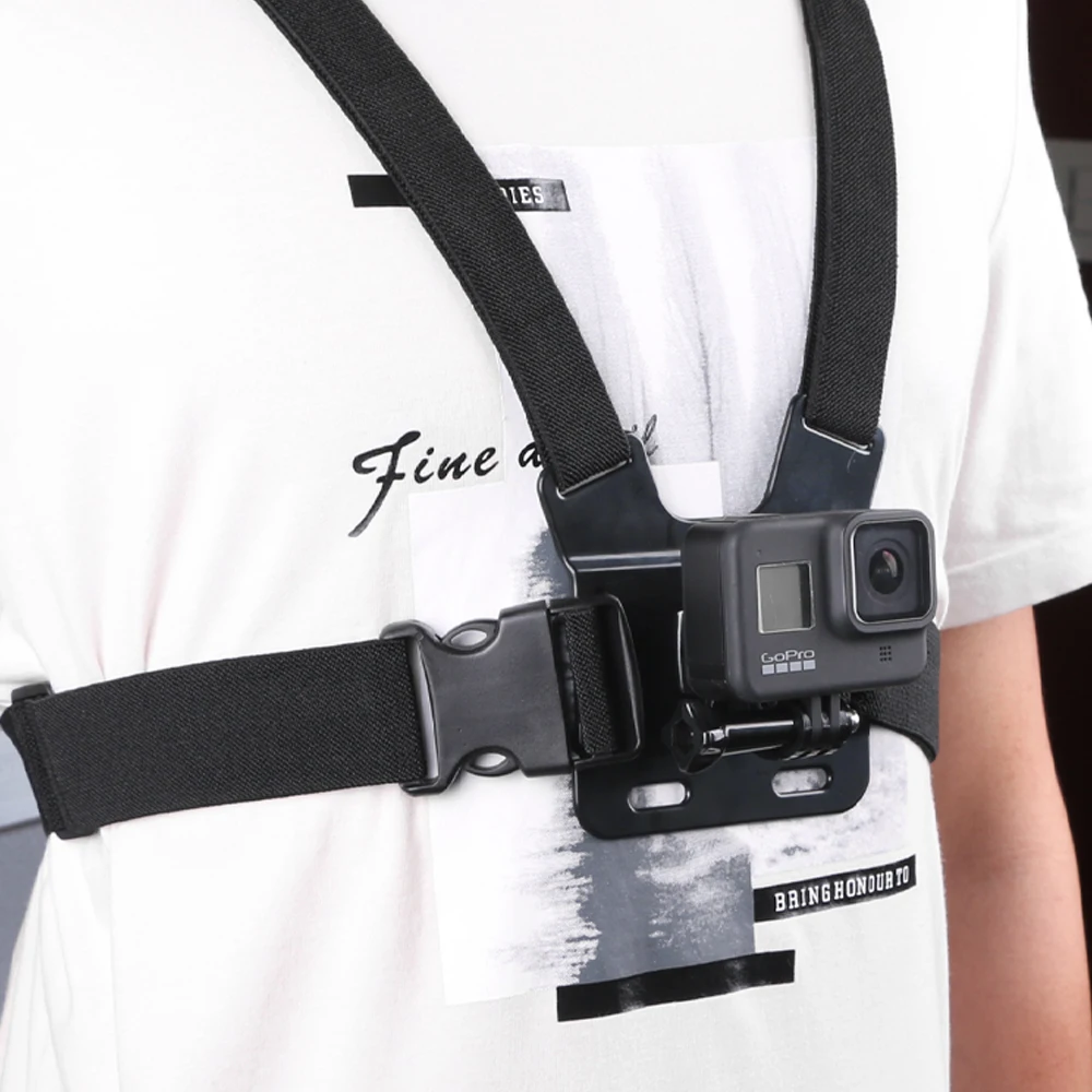 Arnés de Pecho Elástico Ajustable/Correa con Gancho J Montaje para GoPro Fusion Arnés de Pecho Elástico Ajustable/Correa con Gancho J Montaje para GoPro Fusion