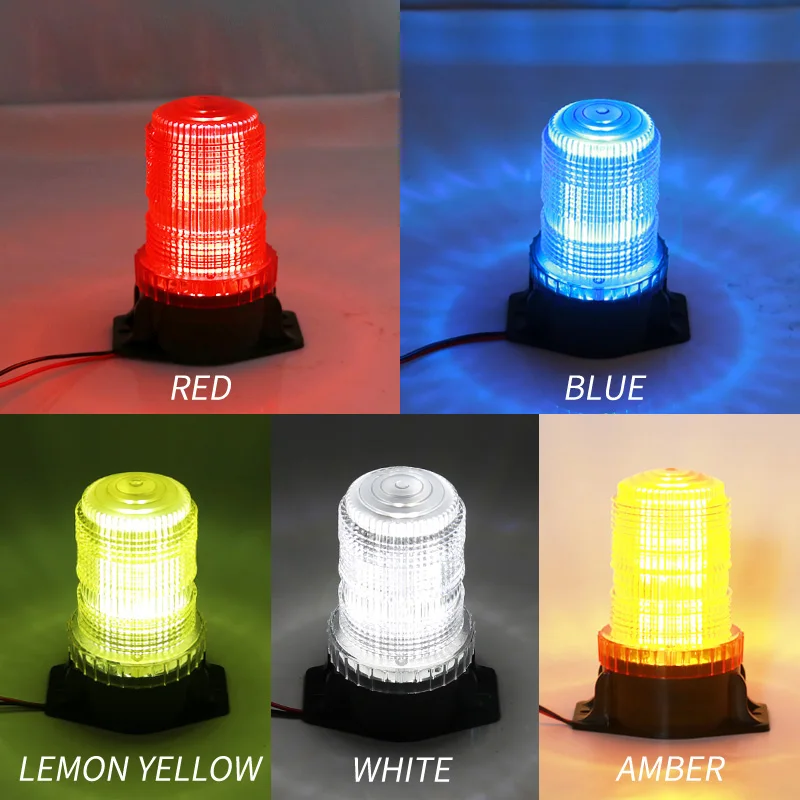 product dc10 100v white emergency rotating strobe alarm led flash beacon safety light for forklift trucks-14