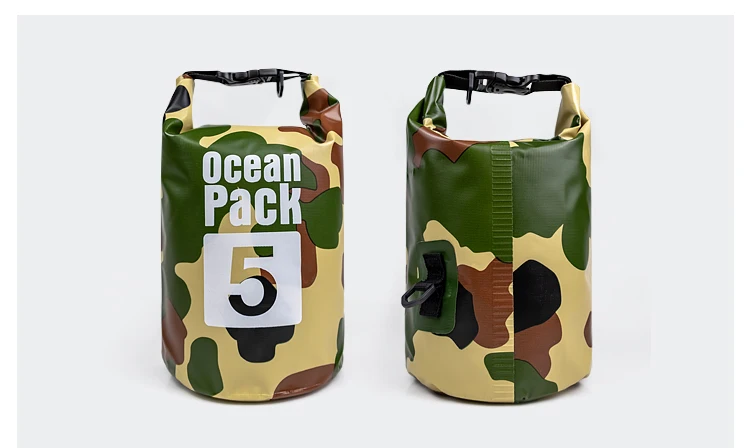ENJOY® Pack Of 3 Camping Water Bags Camouflage Dry Bag Waterproof 3L+5L+8L 