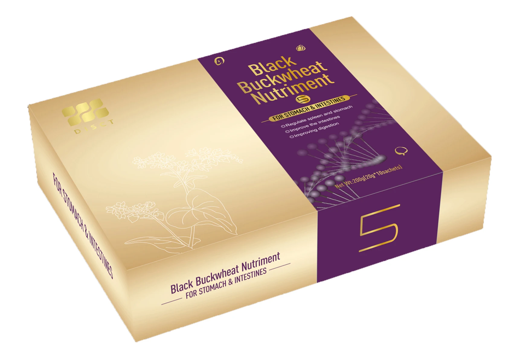 private label no5 black buckwheat nutriment fast instant food