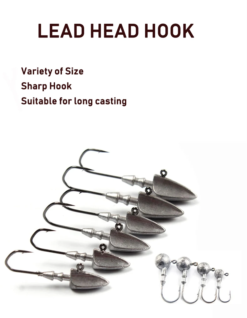 Hook Leaded Round Jighead Bulk Fishing Jigs Heads Buy Bulk Fishing