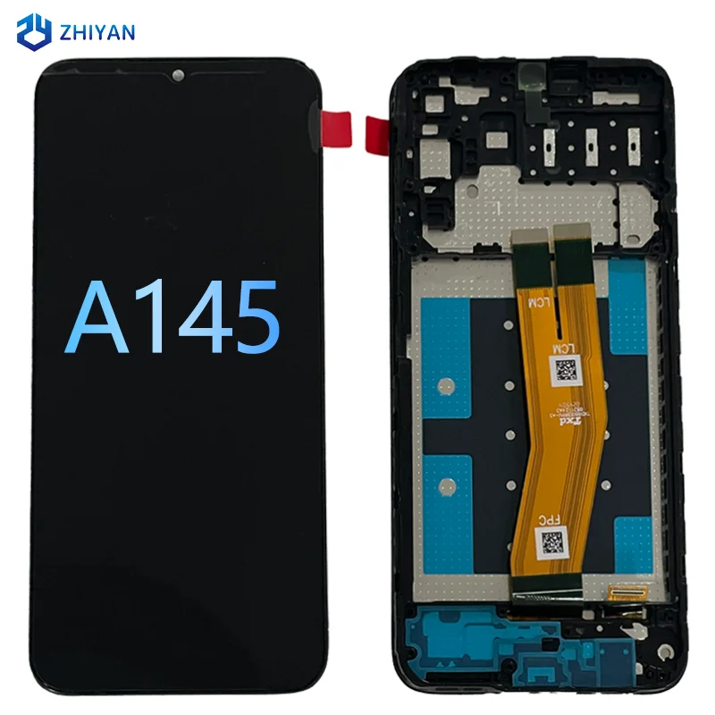 Close-up of dual-flex cable connectors on itel A49 replacement screen