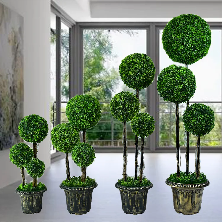 1.8m Highly Artful Artificial Topiary Boxwood Trees Faux Decorative
