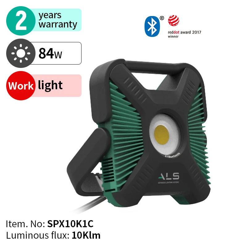 ALS Corded Heavy-duty Dustproof Waterproof Portable Handheld COB LED AC Indoor Lighting Spot Light Working Lamp