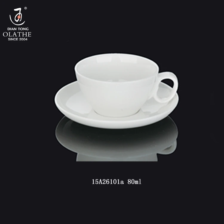 High Quality Custom Logo Plain White Espresso Coffee Ceramic Cup