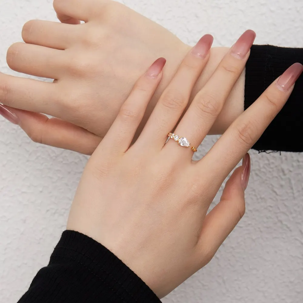 S925 Sterling Silver Niche Ins Fashion Light Luxury Ring for Women Snake-Shaped Wrapped Lab Diamond Rattan Man Silver Ring