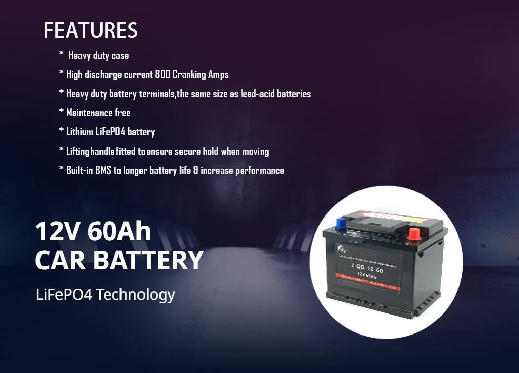 Car Battery Wholesale 800cca More Powerful Lifepo4 12 Volt Lithium Stop