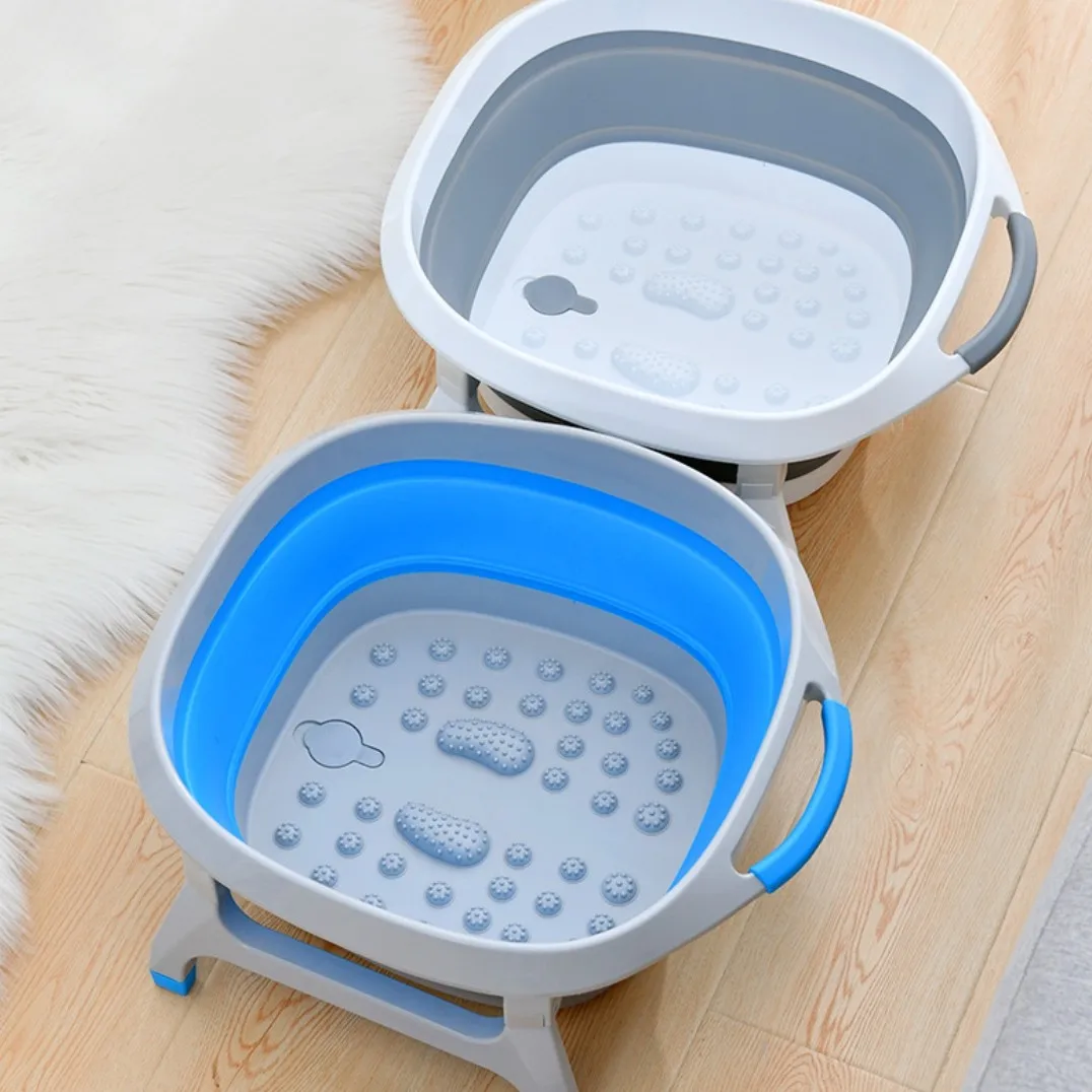 Collapsible Foot Bath Tub Foldable Foot Basin Large Foot Soaking Bucket