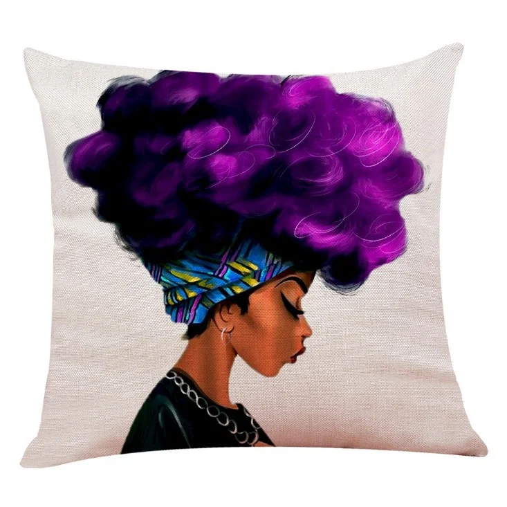 Sexy Black African Art Home Decoration Pillow Case Africa Sofa Cushion Cover,African Woman