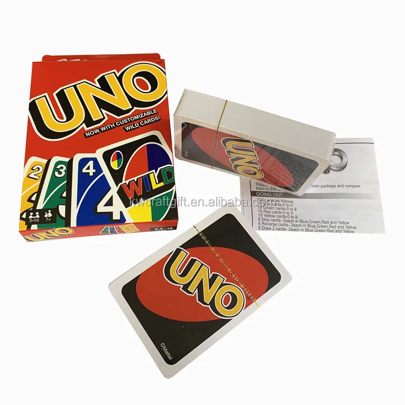 custom printing poker size paper uno card game