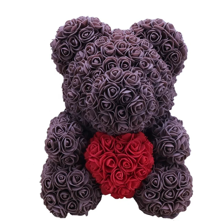 flowers in bear shape