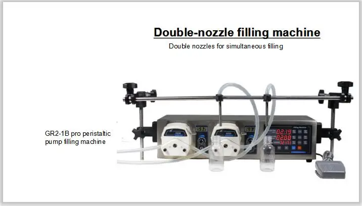 double head Microcomputer Automatic Water Liquid Filling Machine 3.5L