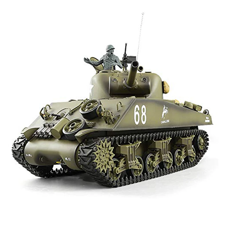 M4a3 3898-1upg Full Metal Rc Tank Bb Heng Long Rc Tank 1:16 Tanks Metal ...