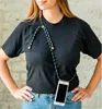Soft TPU Transparent Shockproof Cell Phone Necklace Holder case For Samsung Note 10 pro Mobile Cover with Cord Strap