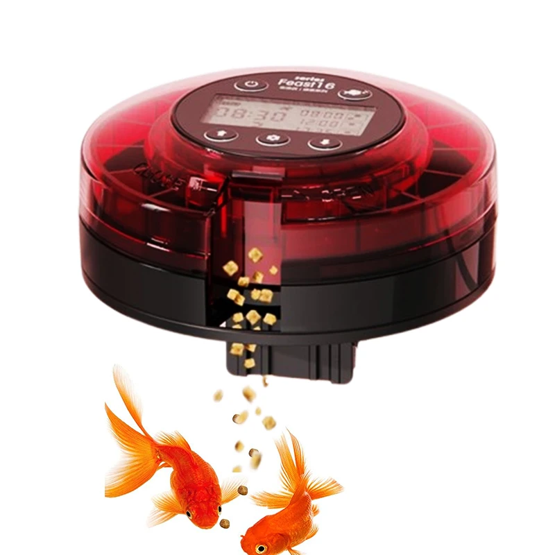 100ml Rechargeable Goldfish Shrimp Food Large Feeding Fish Tank Dispenser Automatic Aquarium Feeder With Timer